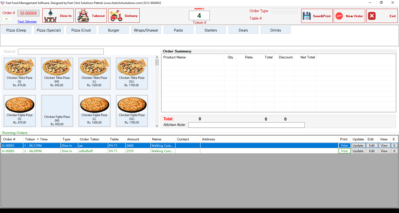 Fast Food POS